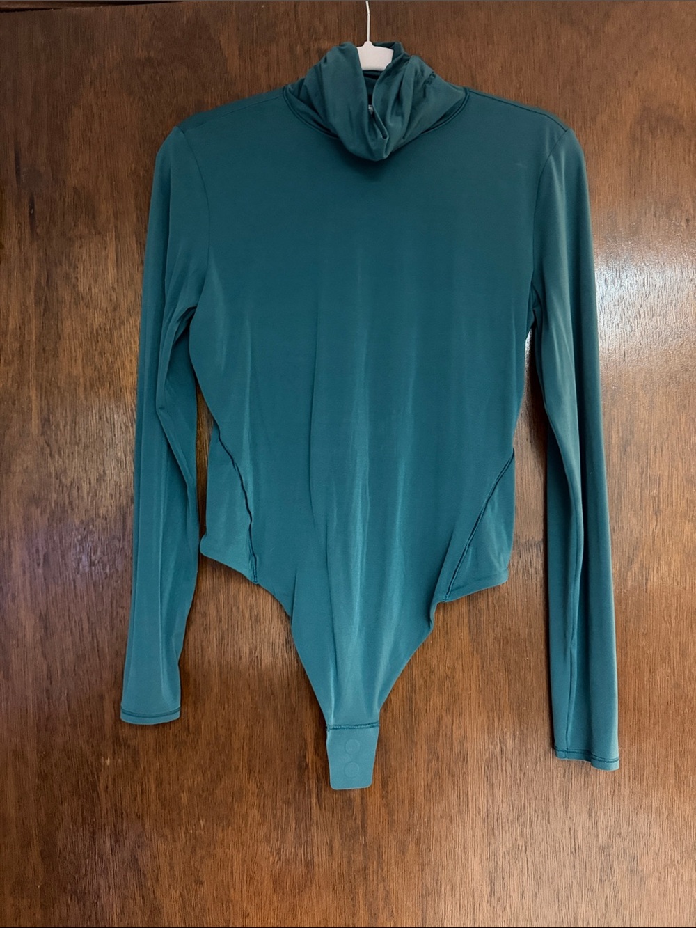 lululemon athletica Teal Long-Sleeve Turtleneck Bodysuit